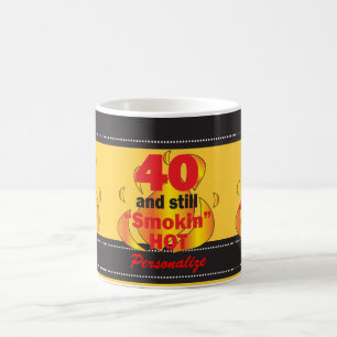 Mug 40 et toujours anniversaire chaud de Smokin  
