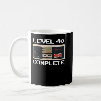 Mug 40e anniversaire Idées niveau 40 Gamer complet