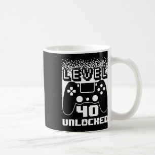 Mug 40e Anniversaire Pour Homme Niveau 40 Jeu Déverrou