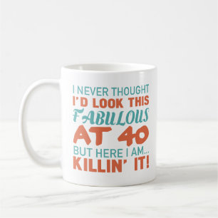 Mug 40e anniversaire pour les femmes fabuleuses