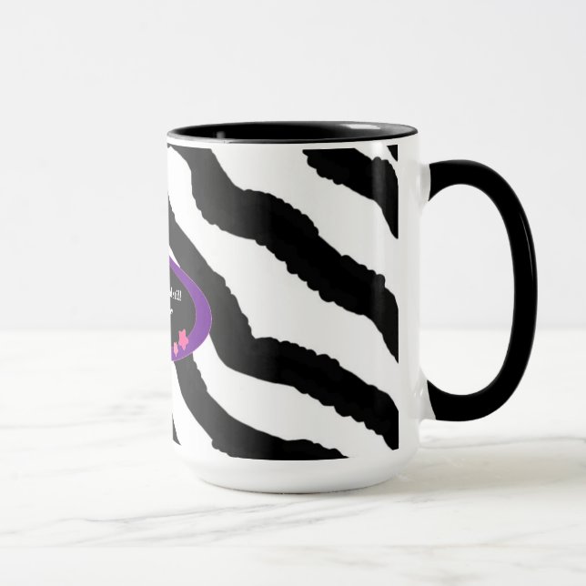 Mug 40e anniversaire Zebra Fur Imprimer (Droite)