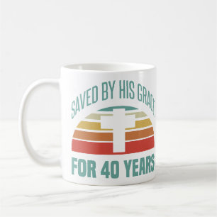 Mug 40e cadeau d'anniversaire pour les chrétiens