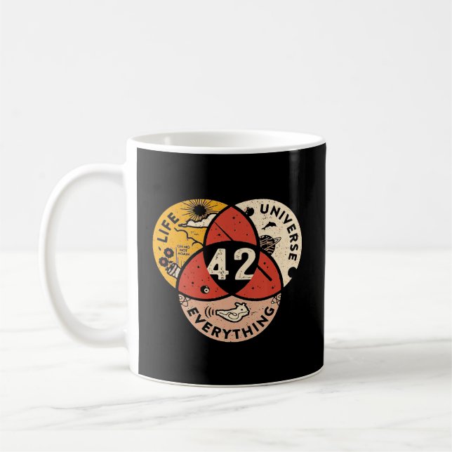 Mug 42 Réponse À L'Univers De Vie Et Tout (Gauche)