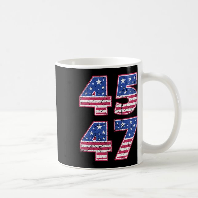 Mug 45 47 Président Patriotique Trump Deux Fois Dans U (Droite)