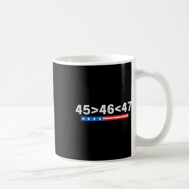 Mug 45 Est Supérieur À 46 Drôle 47 États-Unis Drapeau  (Droite)