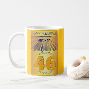 Mug 46e anniversaire de sobriété Golden Ray 12 Étape