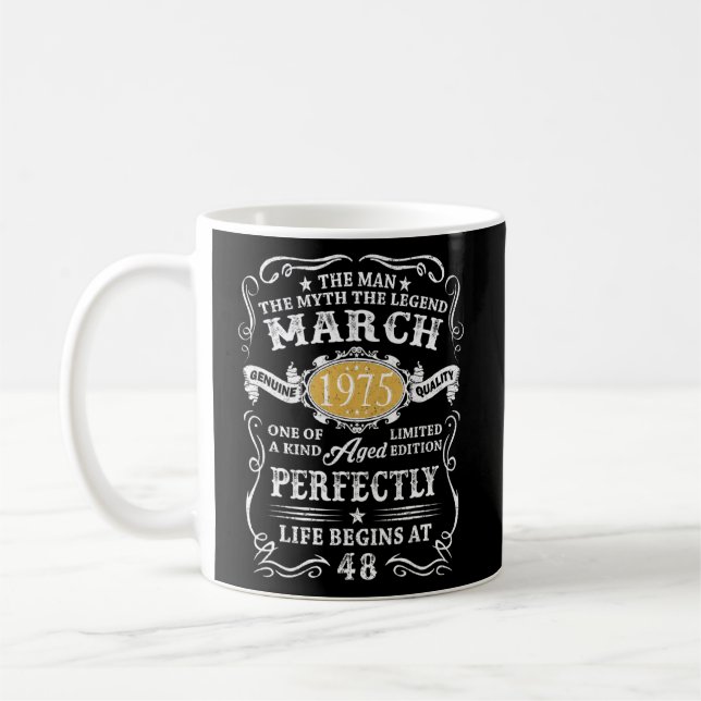 Mug 48e anniversaire Tee - shirts 48 ans vieux mythe L (Gauche)