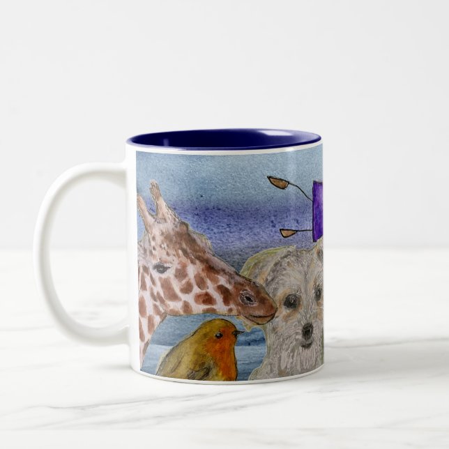 Mug #4 Joanna Flying Over Animals (Gauche)