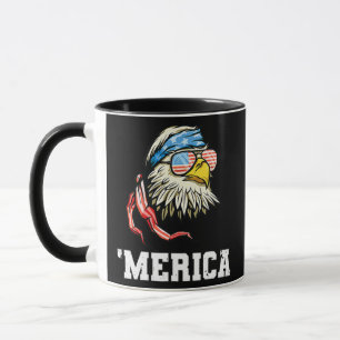 Mug 4 juillet Amérique États-Unis Drapeau Aigle Patrio