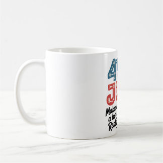 Mug 4 juillet conception de barbecue pour chien chaud