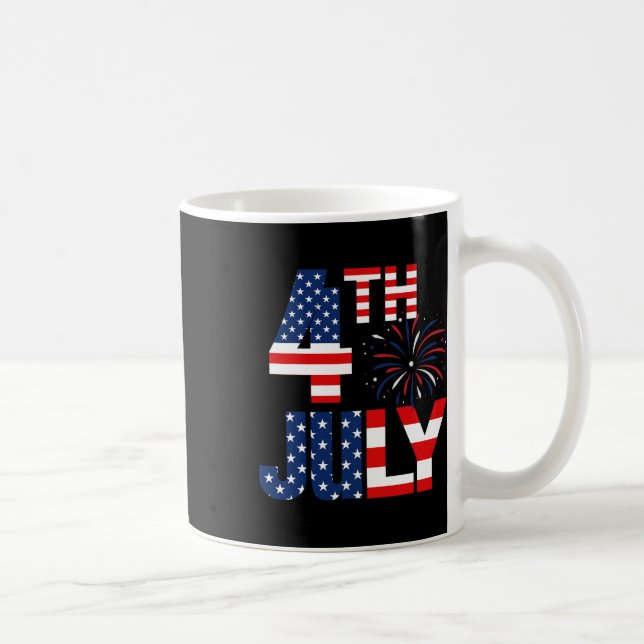 Mug 4 juillet drapeau américain fête patriotique améri (Droite)