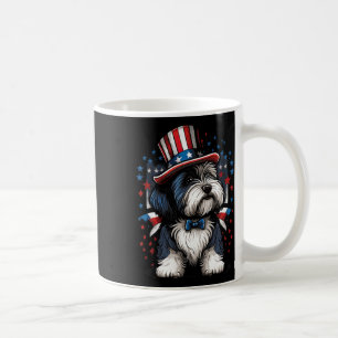 Mug 4 juillet Drapeau de Collie Dog Us Patriotique