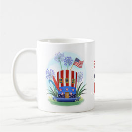 Mug 4 juillet Étoiles et rayures Casquettes USA