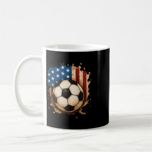 Mug 4 juillet Fierté Foot Usa Drapeau Américain Garçon
