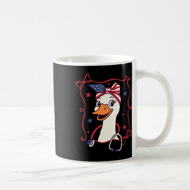 Mug 4 juillet Infirmière Vie Infirmière Silly Goose In (Droite)
