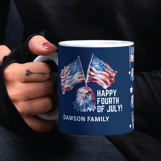 Mug 4 juillet patriotique personnalisé (Créateur téléchargé)