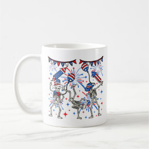 Mug 4 juillet Skeletons dansants