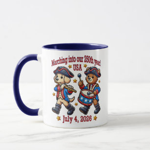 Mug 4 juillet USA 250e anniversaire Semiquincentenaire