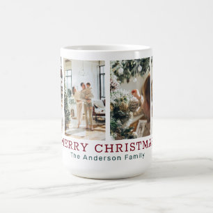 Mug 4 Photo Red Green Joyeux Noël