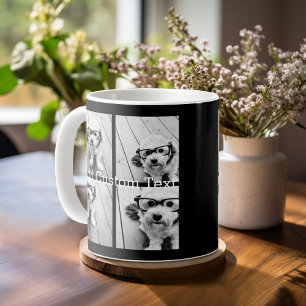 Mug 4 photos en collage - vous pouvez changer la coule