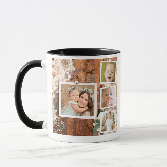 Mug 4 photos personnalisées (Gauche)