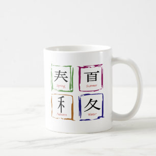 Mug 4 saisons en carré japonais