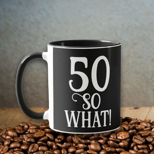 Mug 50 Alors, quelle Citation drôle 50e anniversaire N (Créateur téléchargé)