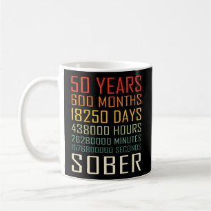 Mug 50 ans de sobriété 50 ans de sobre
