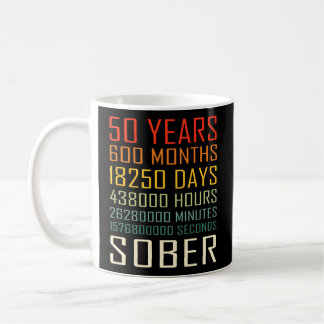 Mug 50 ans de sobriété 50 ans de sobre