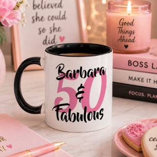 Mug 50 ans et Fabuleux Fête d'anniversaire personnalis