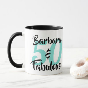 Mug 50 ans et Fabuleux Fête d'anniversaire personnalis