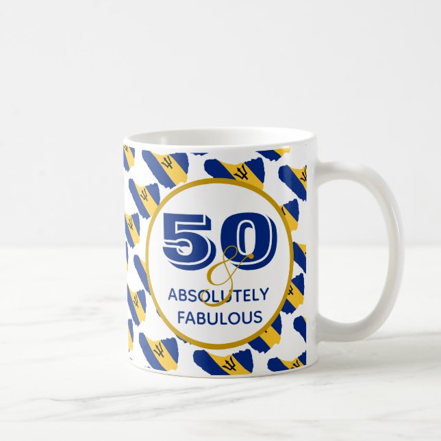 Mug 50 et Absolument fabuleux BARBADOS Célébration (Droite)