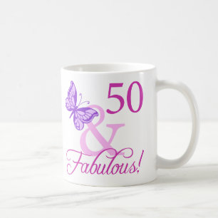 Mug 50 Et Cadeaux Fabuleux D'Anniversaire (Plum)