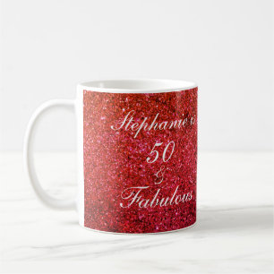 Mug 50 Et Fabuleux Anniversaire Parties scintillant Ro