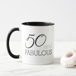Mug 50 et fabuleux cadeau du 50e anniversaire