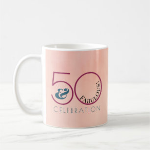 Mug 50 et fabuleux rose Anniversaire Keepsaké