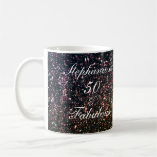 Mug 50 Et Fabulous Birthday Gold Parties scintillant O