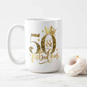 Mug 50 et Fabulous Gold Shimmer Anniversaire
