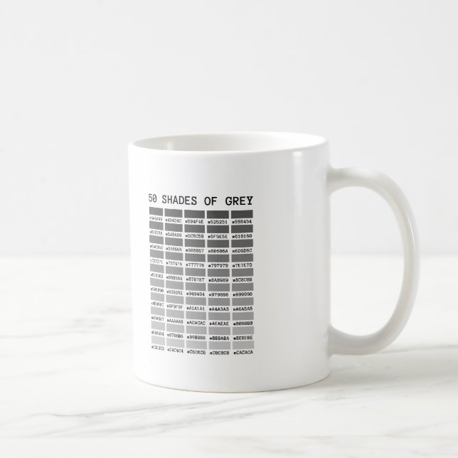 Mug 50 nuances de gris (Droite)