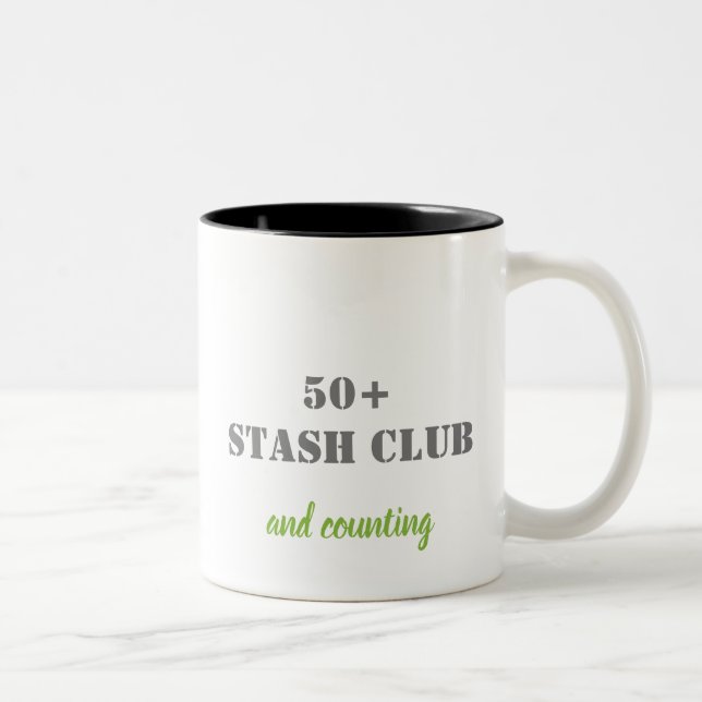 Mug - 50+ Stash Club Zweifarbige Tasse (Rechts)