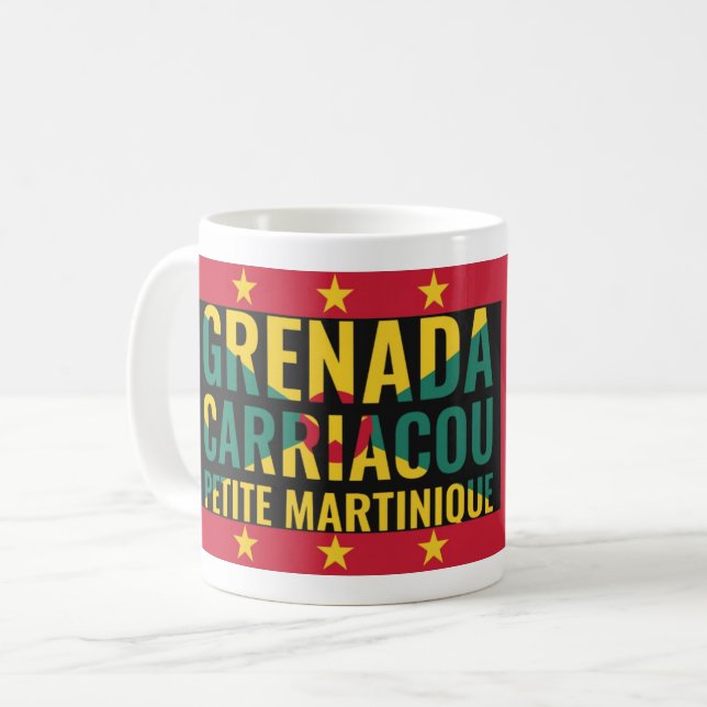 Mug 50e anniversaire de l'indépendance du GRENADIAN 20 (Devant gauche)
