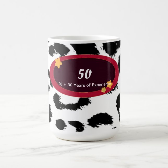 Mug 50e anniversaire Leopard Motif de fourrure (Centre)