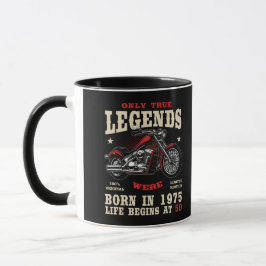 Mug 50e Birthday Man Biker Motorcycle Chopper 1975
