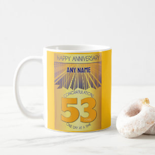 Mug 53e anniversaire de sobriété Golden Ray 12 Étape