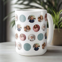 5 Photo Bordure Cercle - Blanc Noir