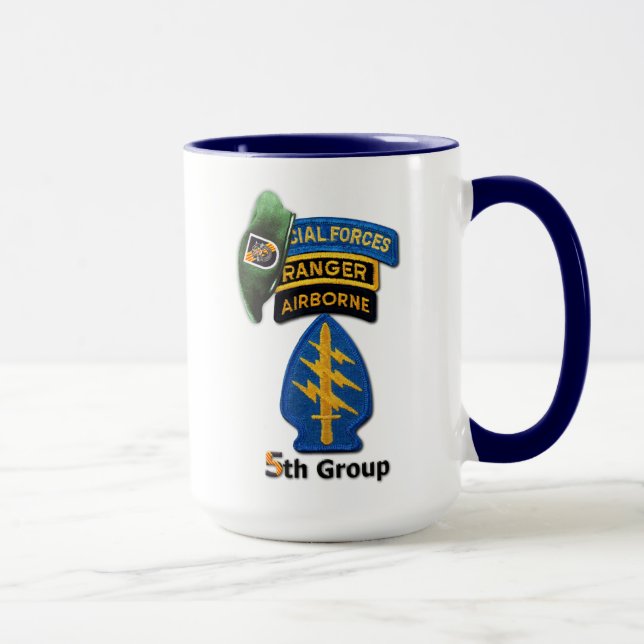 Mug 5ème Vétérinaires des bérets verts SFG SF de (Droite)