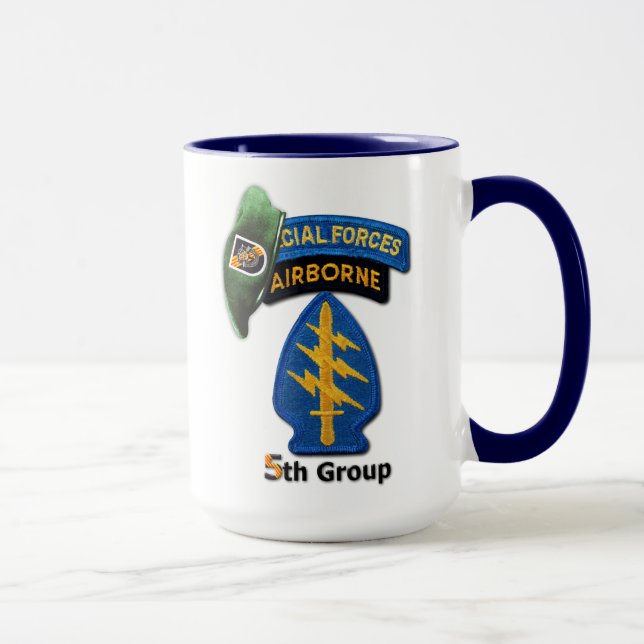 Mug 5ème Vétérinaires des bérets verts SFG SF de (Droite)
