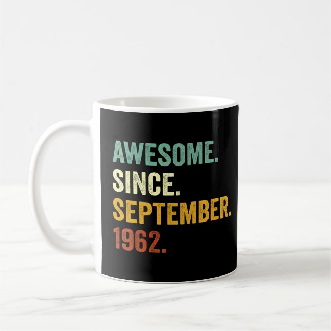 Mug 60 Ans Awesome depuis septembre 1962 60e Bir (Gauche)
