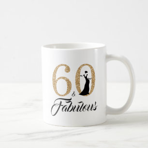 Mug 60 et anniversaire de parties scintillantes