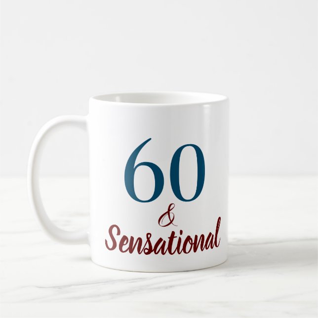 Mug 60 et anniversaire sensationnel (Gauche)